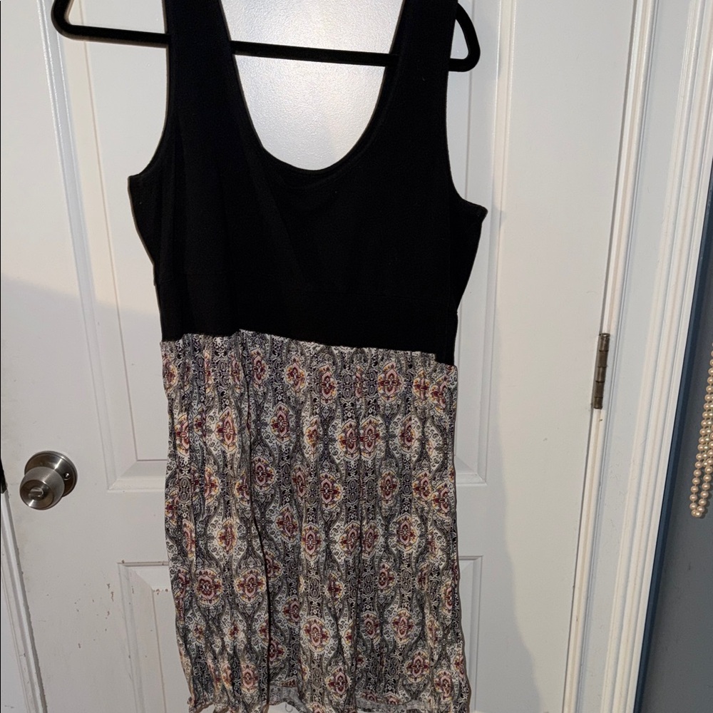 Torrid Black And Multicolor Patterned Mini Dress - image 3